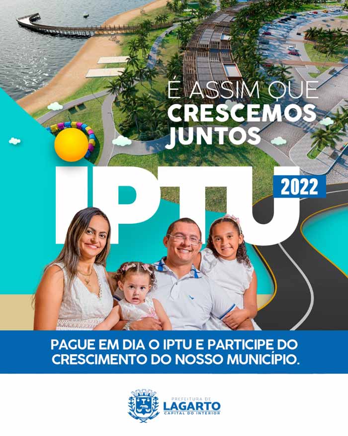 IPTU 2022 já está disponível em Lagarto. Confira data para pagamento em cota única com desconto