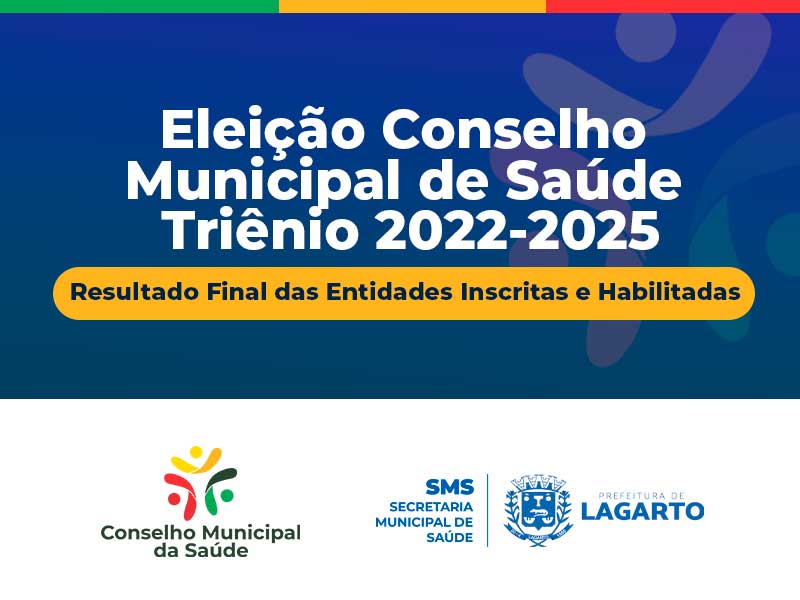 Eleição Conselho Municipal de Saúde Triênio 2022-2025: Confira o Resultado Final das Entidades Inscrita e Habilitadas