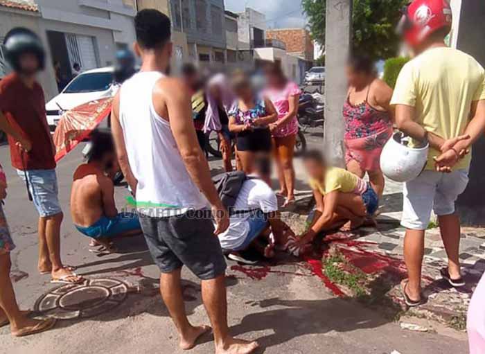 Motociclista sofre fratura exposta durante colisão com carro em Lagarto