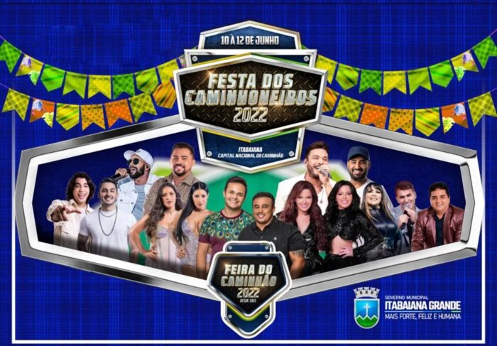 Confira programação oficial da Festa dos Caminhoneiros 2022 de Itabaiana